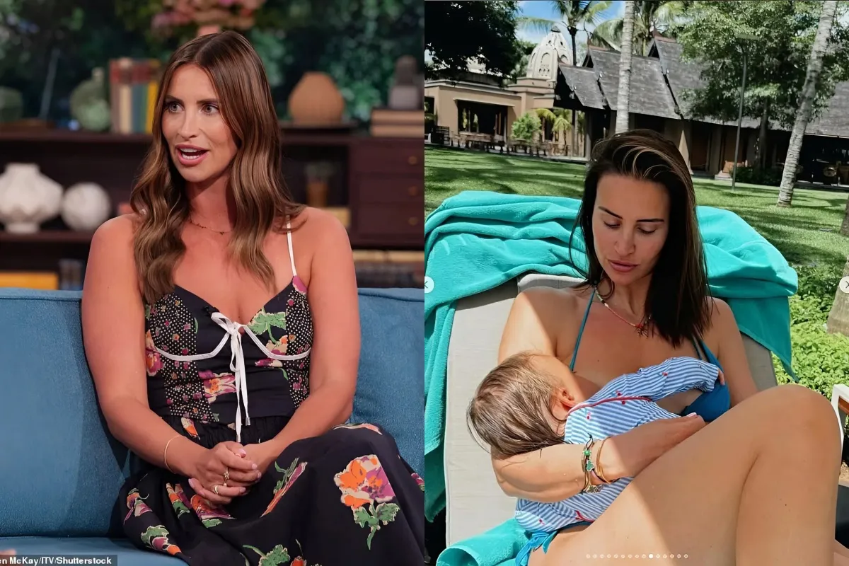 Ferne McCann divides opinion as she defiantly defends breastfeeding her two-year-old daughter on This Morning - insisting critics are 'oversexualising' her and 'feel triggered because they're using formula' liennhi