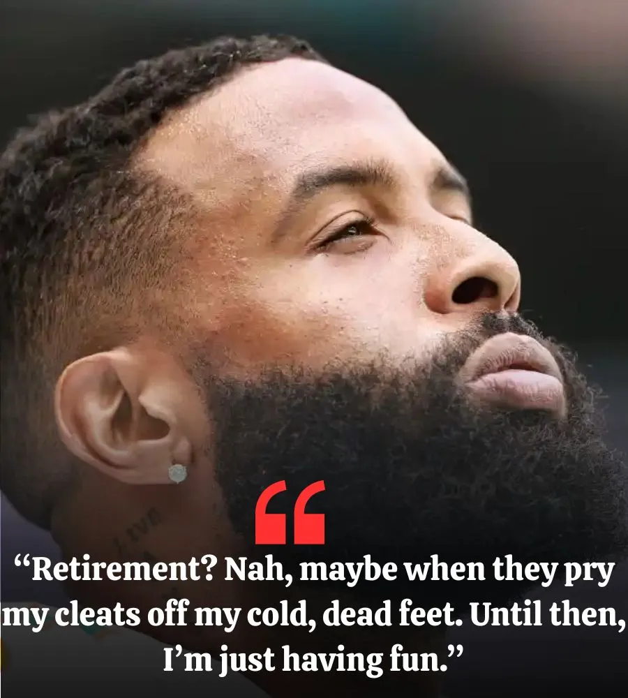 “Odell Beckham Jr. Shuts Down Retirement Rumors: ‘I’m Not Done Yet!’” “Odell Beckham Jr. Shuts Down Retirement Rumors: ‘I’m Not Done Yet!’”
