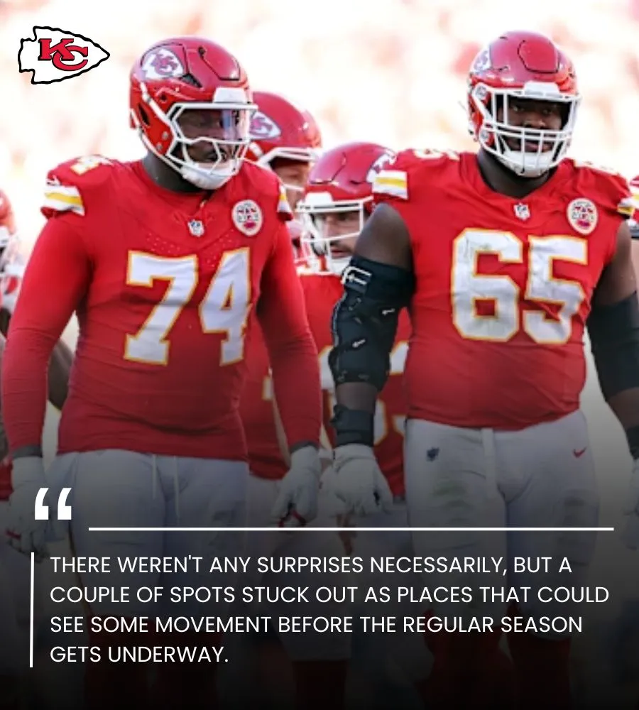 2 Chiefs first-stringers in danger of losing starting jobs ahead of 2025 NFL season