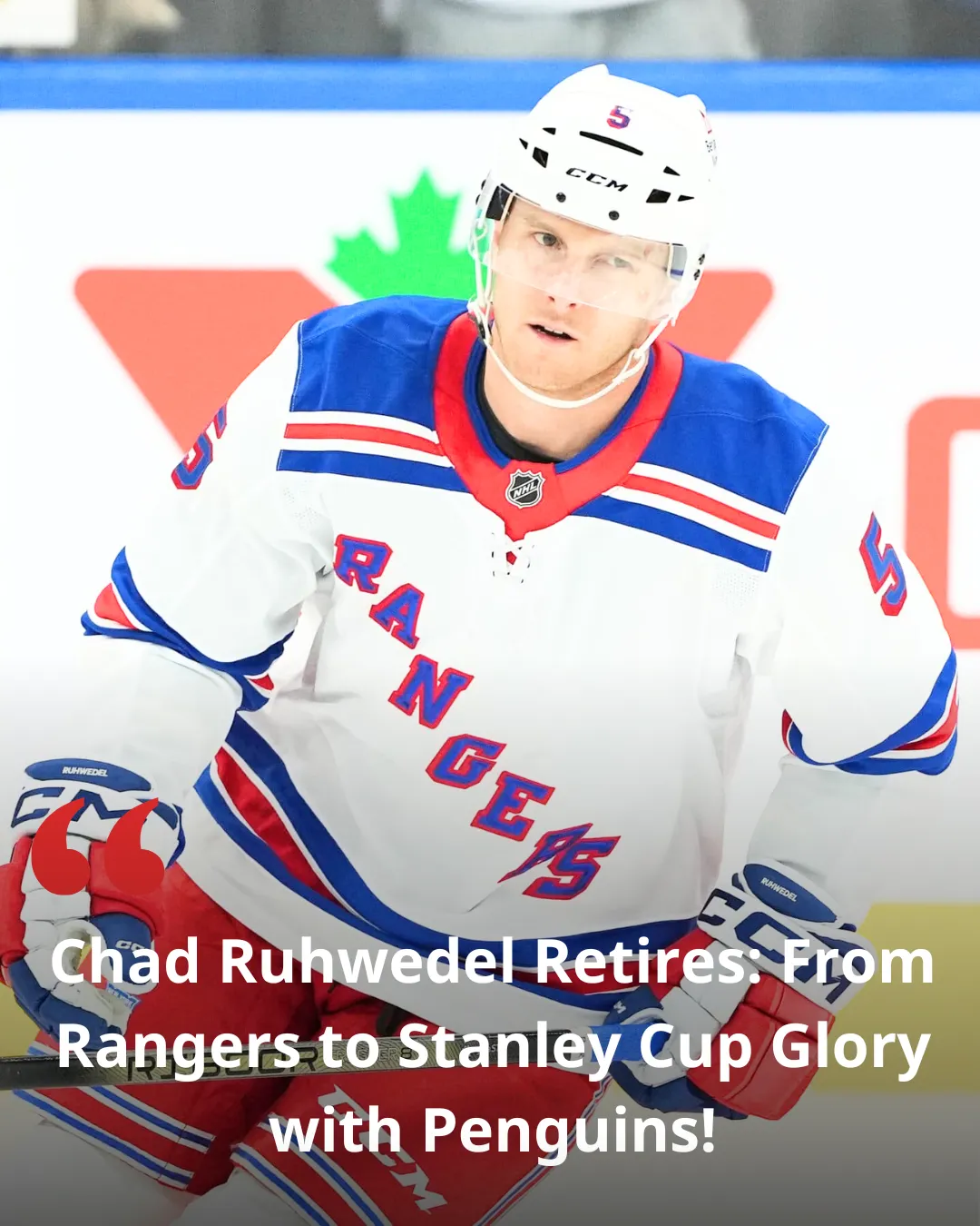 Chad Ruhwedel retires from NHL; ended career with Rangers, helped Penguins win Stanley Cup