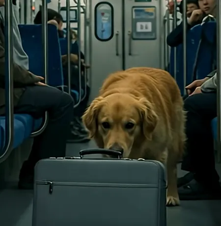 Brave golden retriever steps up to save train passengers from bomb terrorist