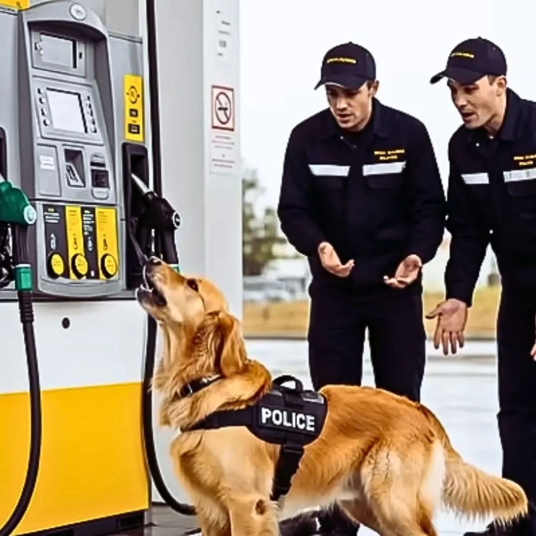 Heroic Golden Retriever Prevents Catastrophe by Warning Fuel Station Workers of Impending Danger