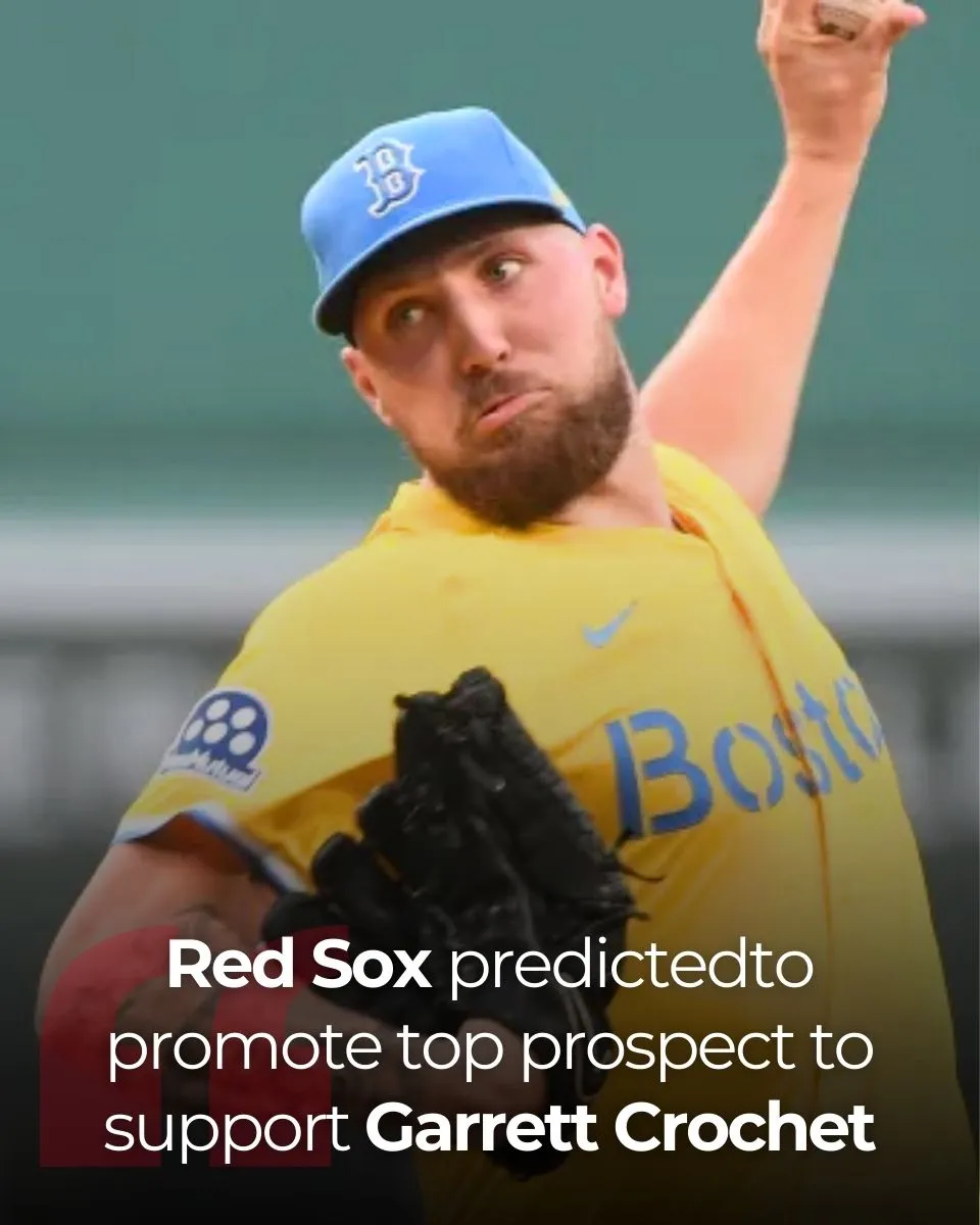 Red Sox predicted to promote top prospect to support Garrett Crochet, pitching staff as part of plan to secure playoff push