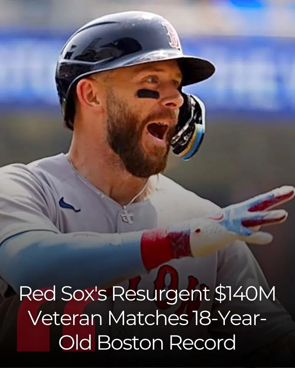 Red Sox's Resurgent $140M Veteran Matches 18-Year-Old Boston Record