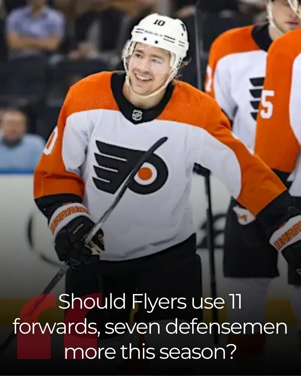 Should Flyers use 11 forwards, seven defensemen more this season?