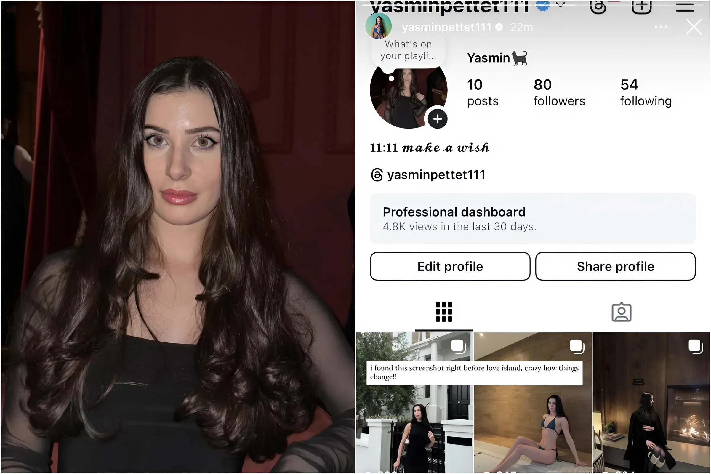 Yasmin Shocks Fans by Revealing Her Tiny Follower Count Before Love Island trucc