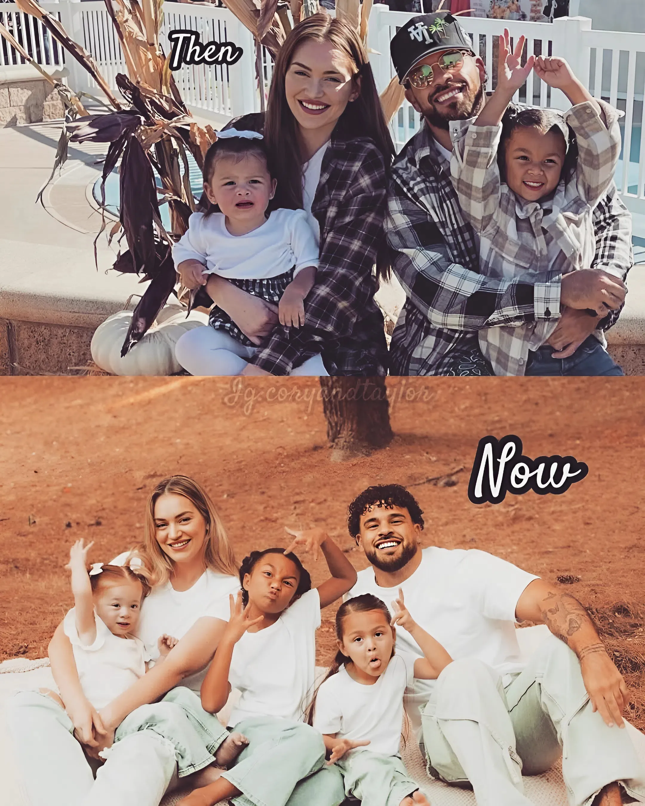 "From plaid shirts by the pool to matching white tees in the park — this family’s journey has been nothing short of beautiful."