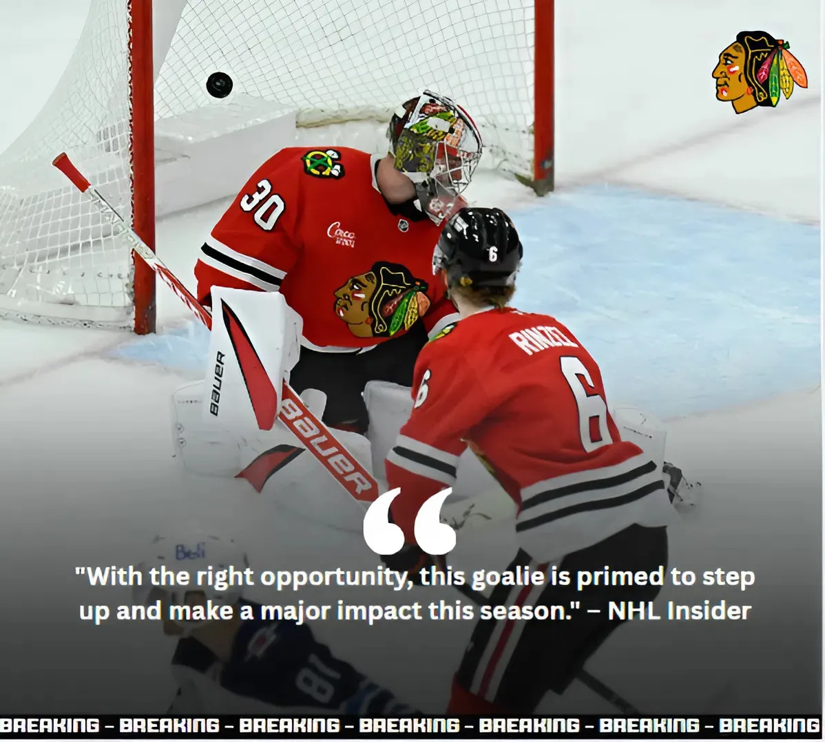 Blackhawks Goalie Named Top Breakout Candidate