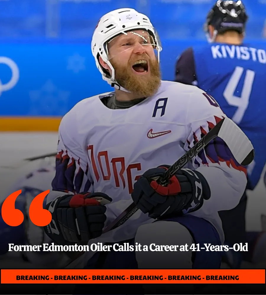 Former Edmonton Oiler Calls it a Career at 41-Years-Old