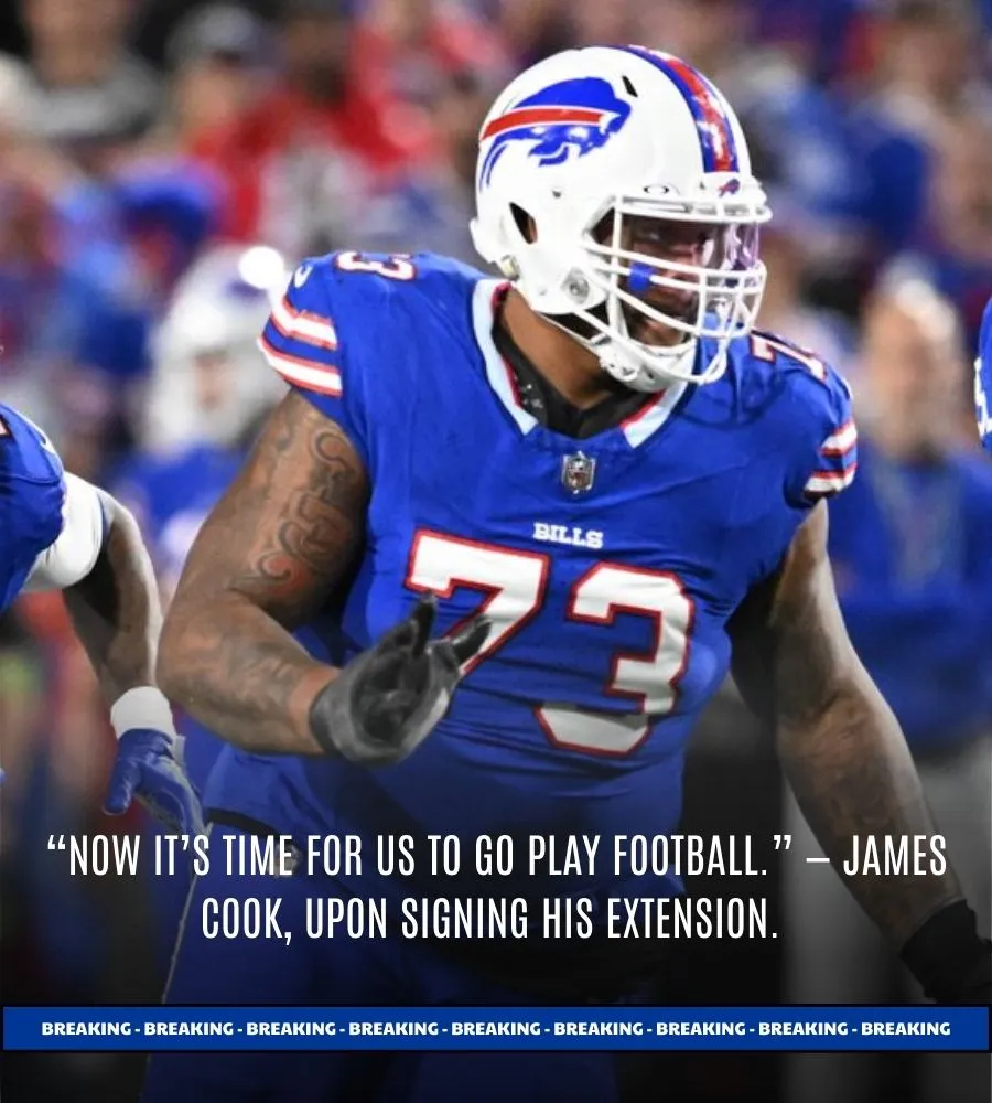James Cook Signs Four-Year Extension, Dion Dawkins Climbs NFL Top 100 as Bills Secure Key Core