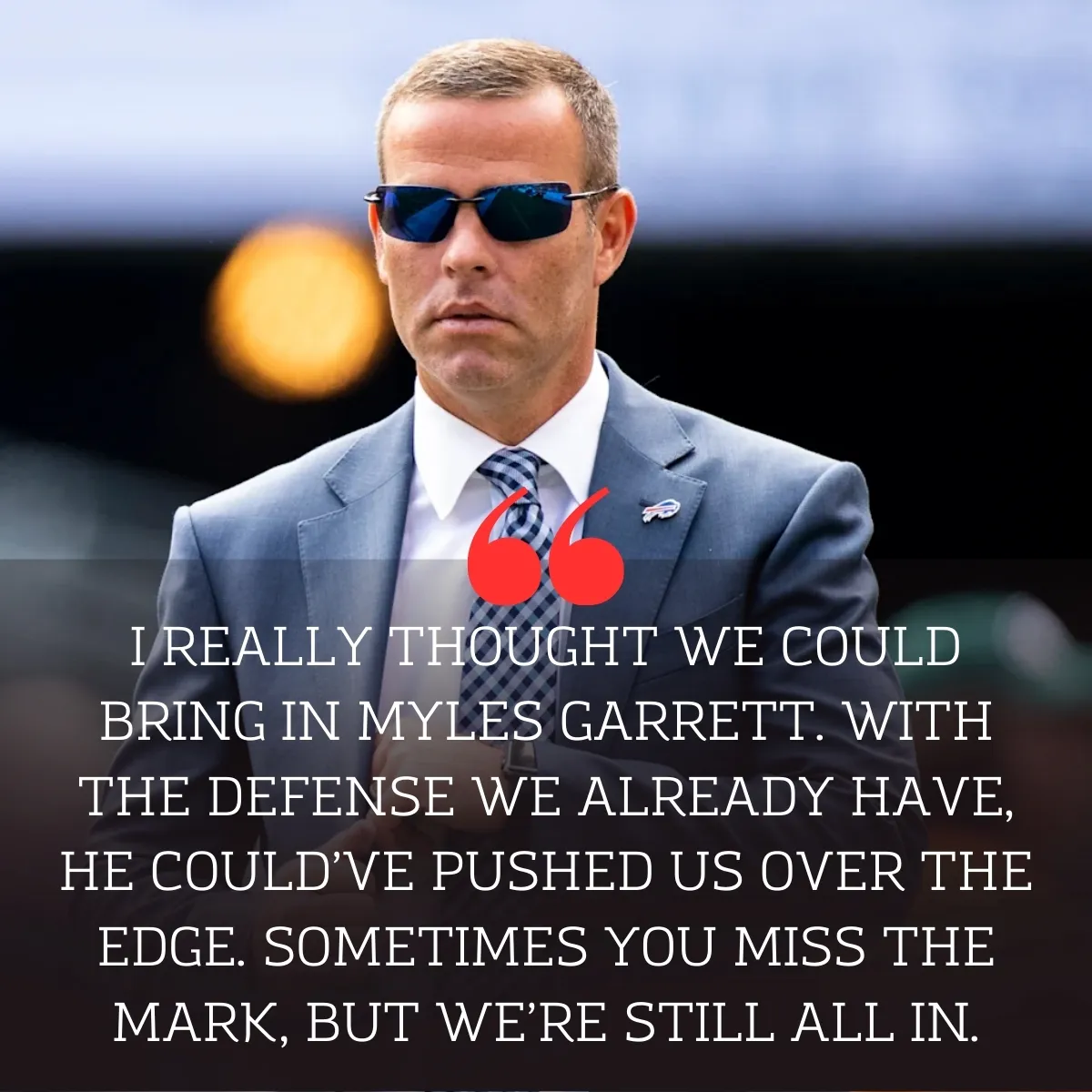Bills' Brandon Beane teases interest in $160 million star