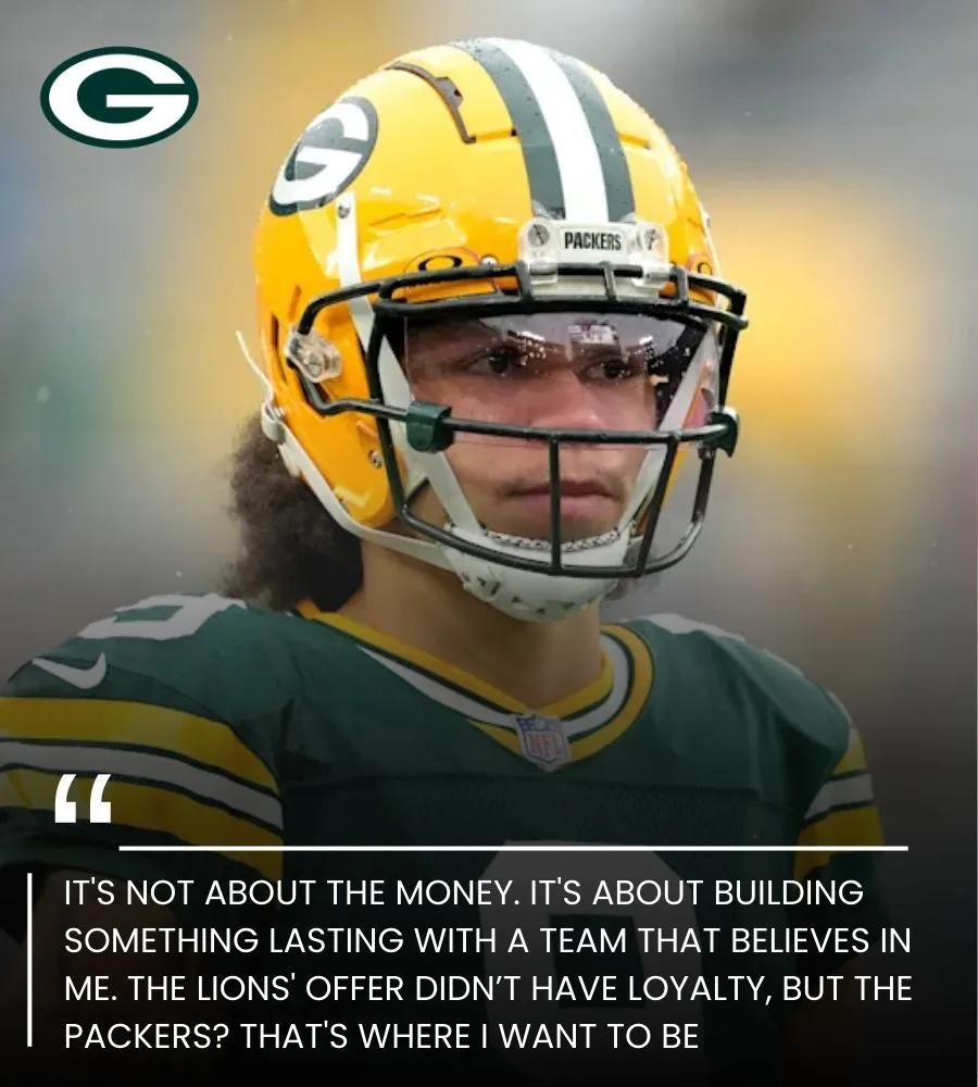 BREAKING: Christian Watson rejects $90 million Lions contract, opts for loyalty and long-term commitment with Green Bay Packers