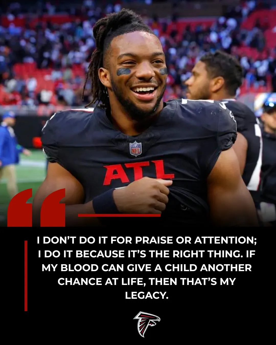 A Touching Story: The Quiet Journey of Love of Bijan Robinson — Star of the Atlanta Falcons
