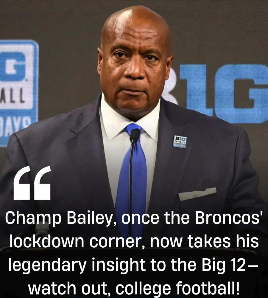 Broncos legend Champ Bailey to be an analyst on TNT’s Big 12 football studio show