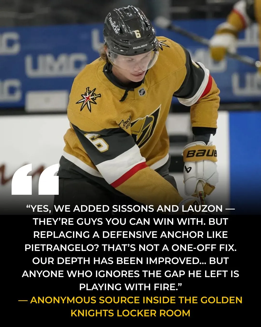 Vegas Golden Knights: Reinforced or Playing with Fire? Upgraded Defensive Depth Still Haunted by Pietrangelo’s Absence