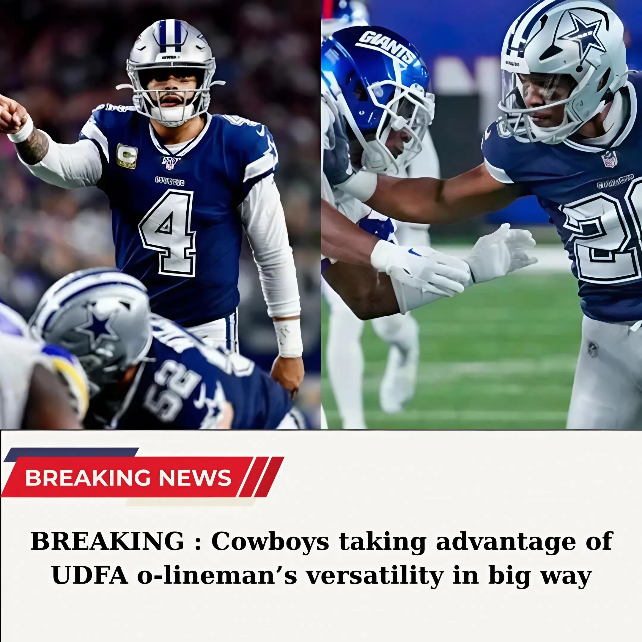 RH BREAKING: Cowboys Unleash UDFA O-Lineman’s Rare Versatility in Game-Changing Role