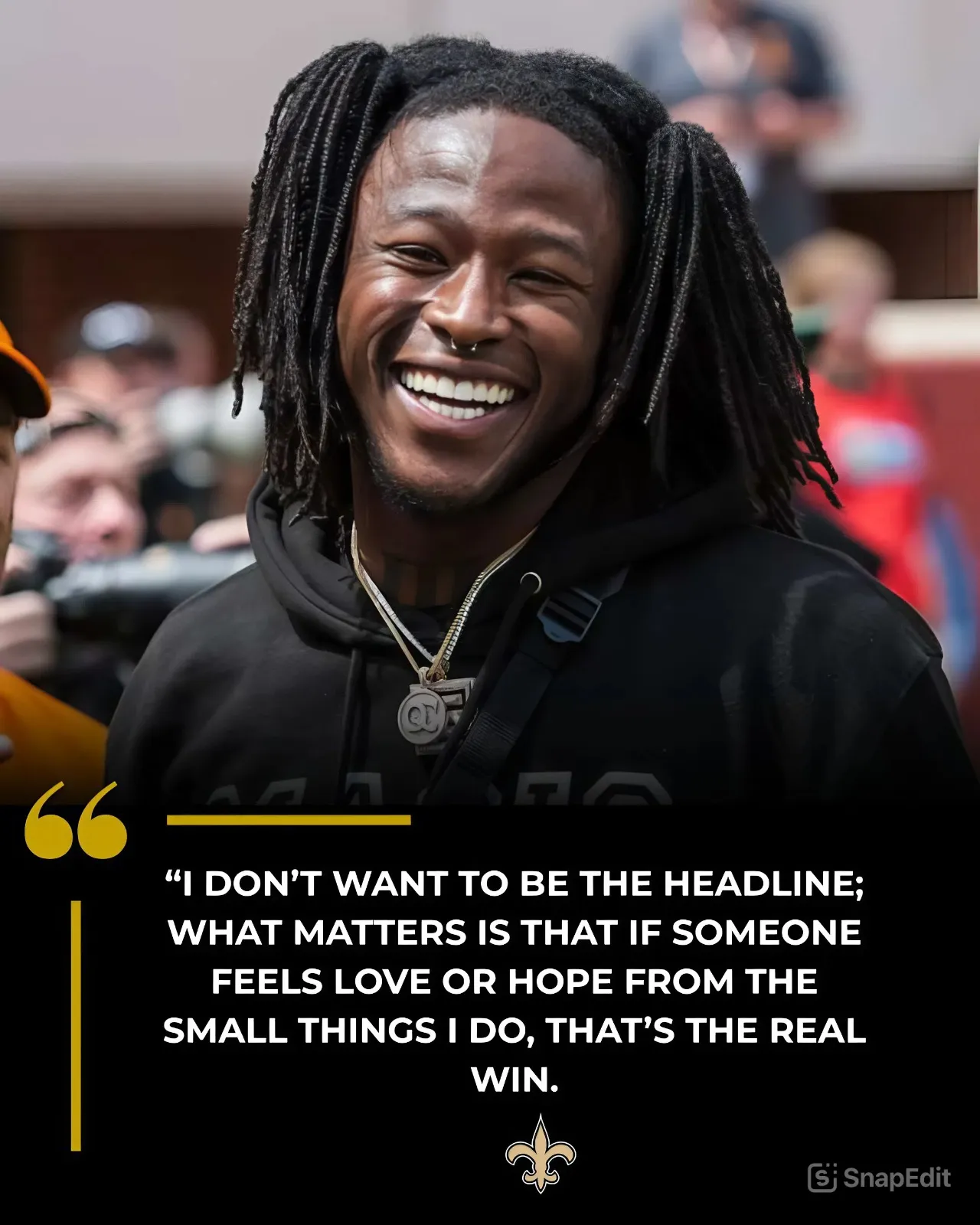 A Heartwarming Story: Alvin Kamara’s Quiet Journey of Kindness — A Star Both On and Off the Field
