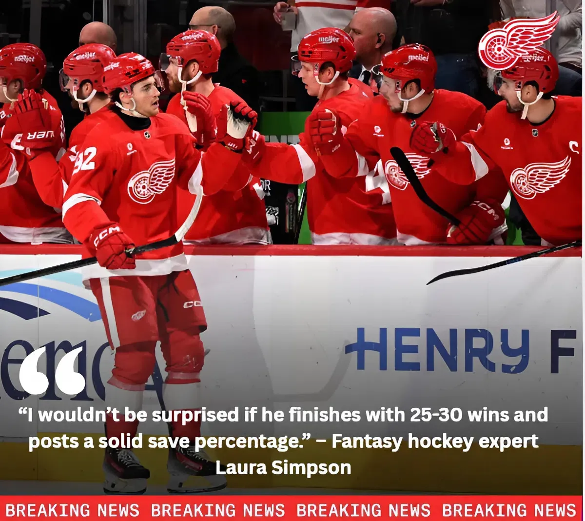 Red Wings Fantasy Hockey Outlook: Kasper and Gibson Potential League Winners