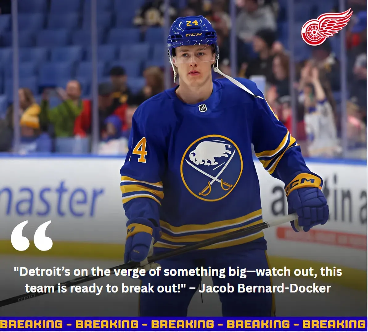 "Super Excited" Jacob Bernard-Docker Can't Wait To Begin With Red Wings