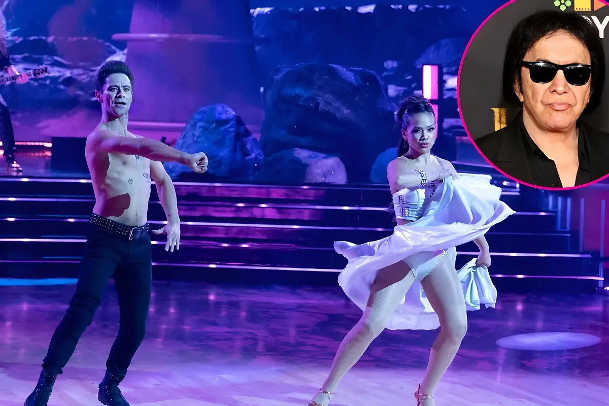 Jenn Tran and Sasha Farber Shrug Off Gene Simmons’ ‘Steamy Couple’ Comment on DWTS tram