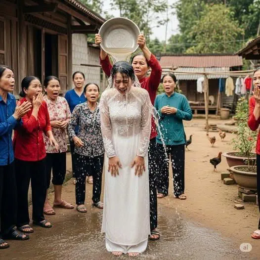 Ngay ngày đầu tiên về làm dâu, em chồng đổ cả một chậu nước bẩn lên người tôi, khi biết được nguyên nhân thì mặt tôi trắng 
