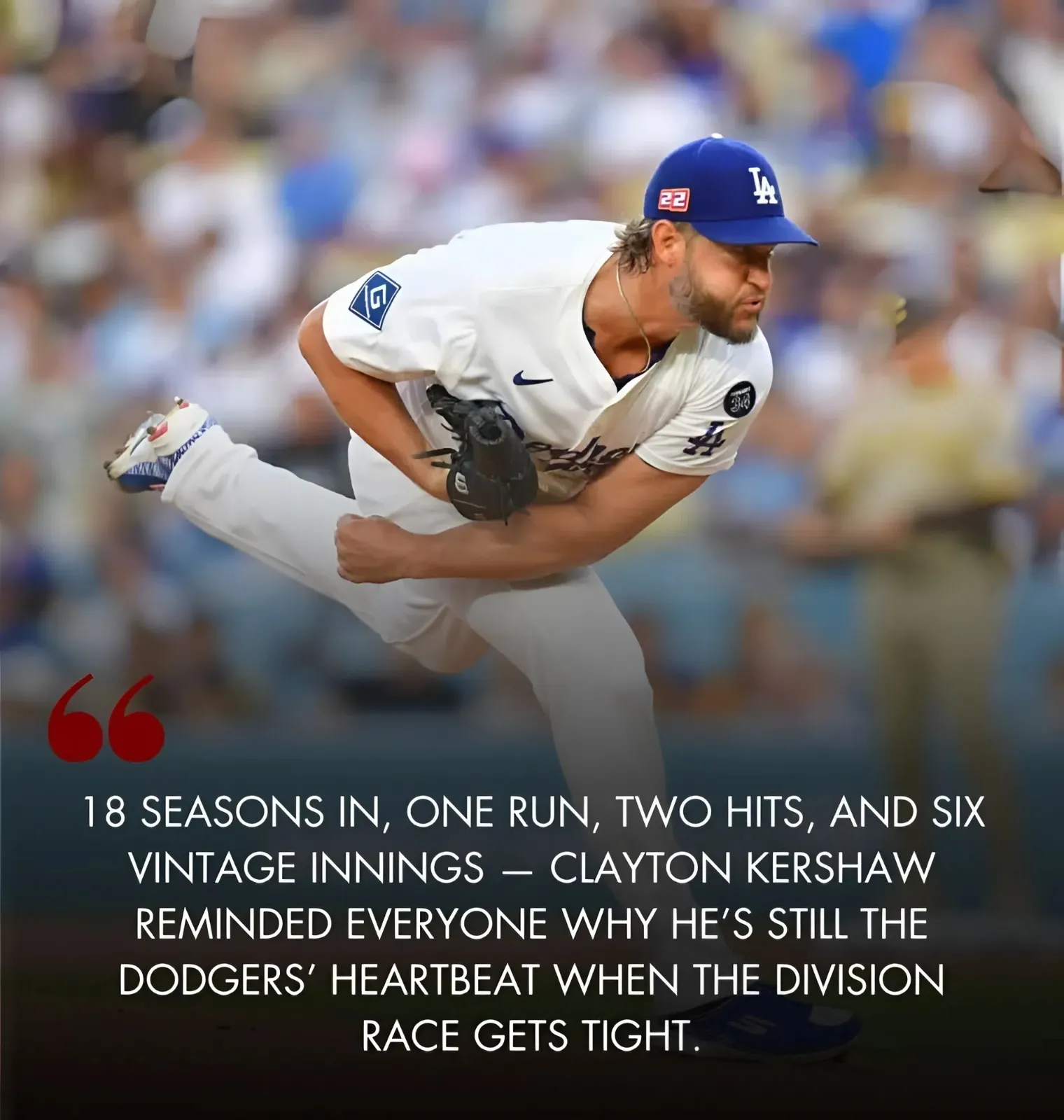 Padres Manager Gives Clayton Kershaw His Flowers After Strong Performance for Dodgers