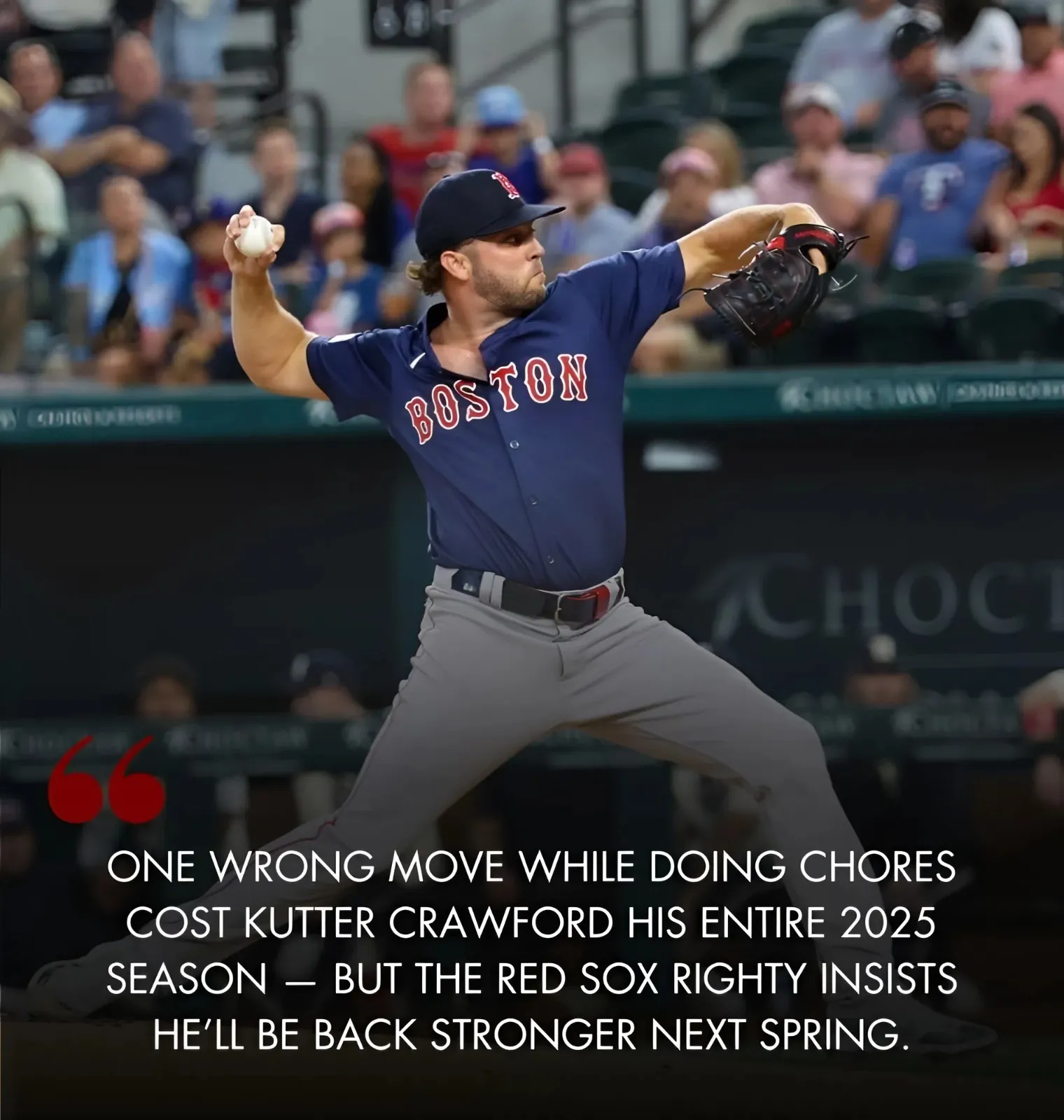 Red Sox Pitcher Suffered Season-Ending Wrist Injury At Home