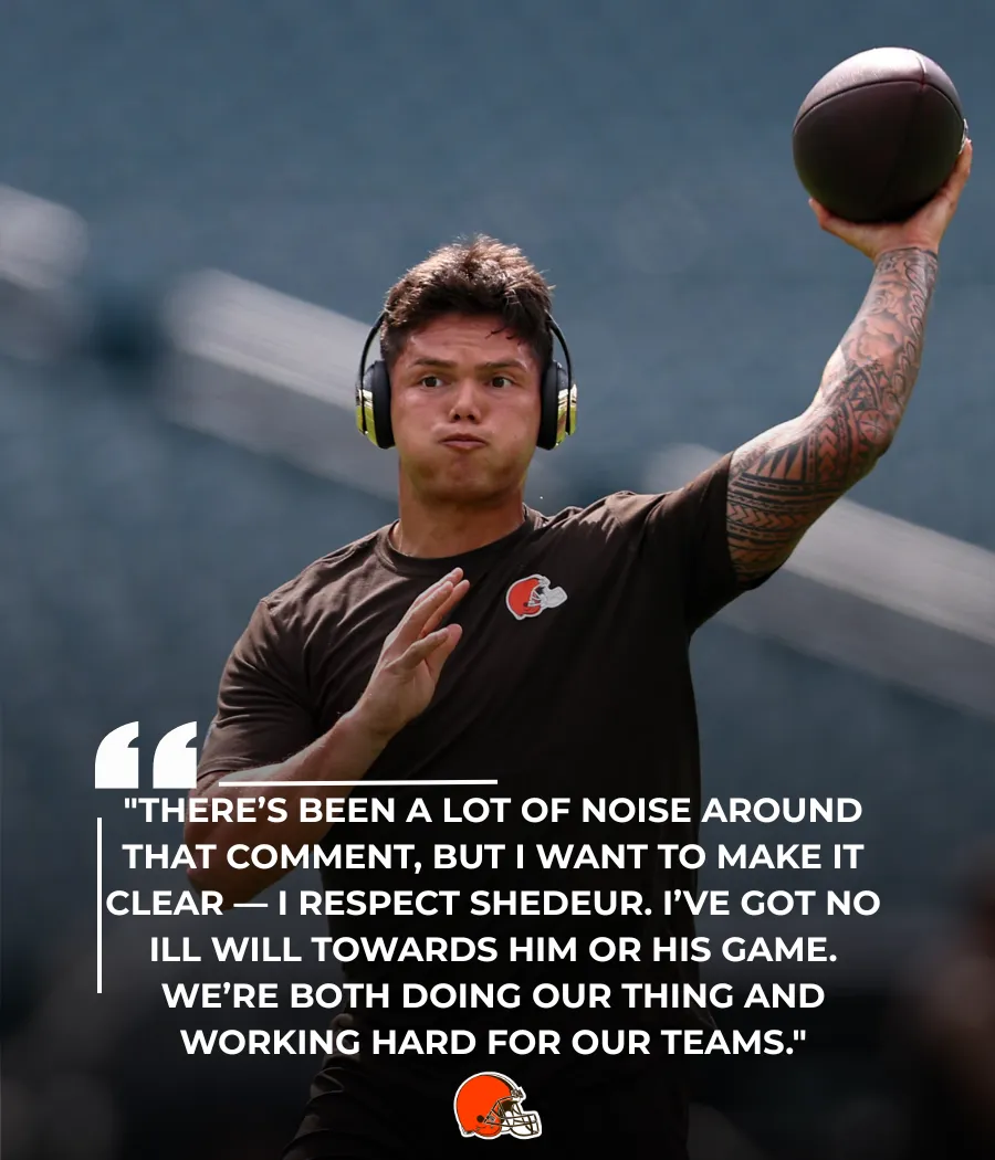 Dillon Gabriel denies taking a shot at Shedeur Sanders