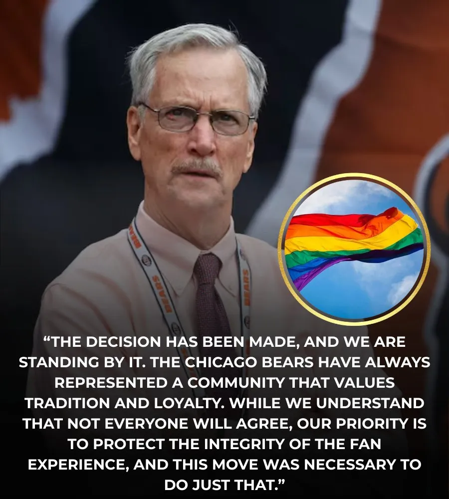 BREAKING: Chicago Bears Owner George McCaskey Sparks Outrage After Announcing Ban on Ticket Sales to LGBT Fans.