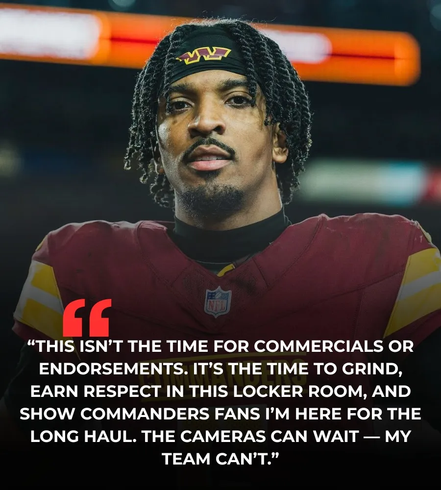 Washington Commanders' Jayden Daniels Shocks NFL by Turning Down Big Endorsement Deal — Chooses Team Over Spotlight