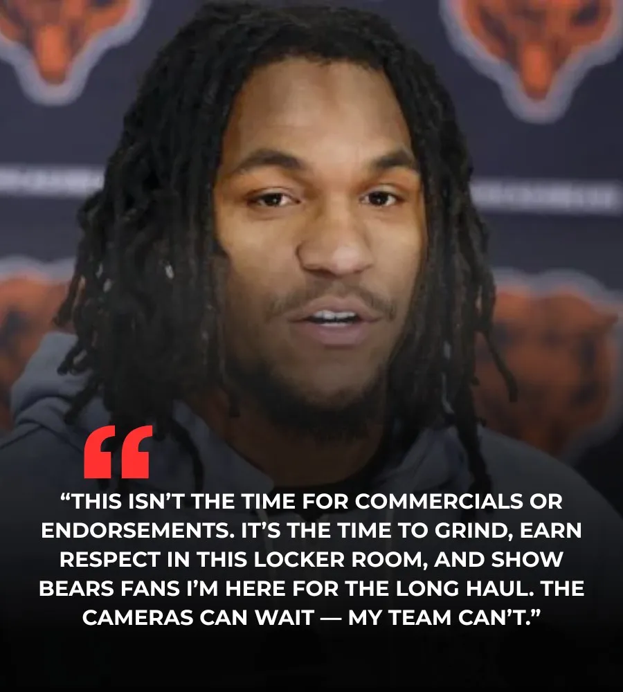 Chicago Bears' Luther Burden III Shocks NFL by Turning Down Big Endorsement Deal — Chooses Team Over Spotlight