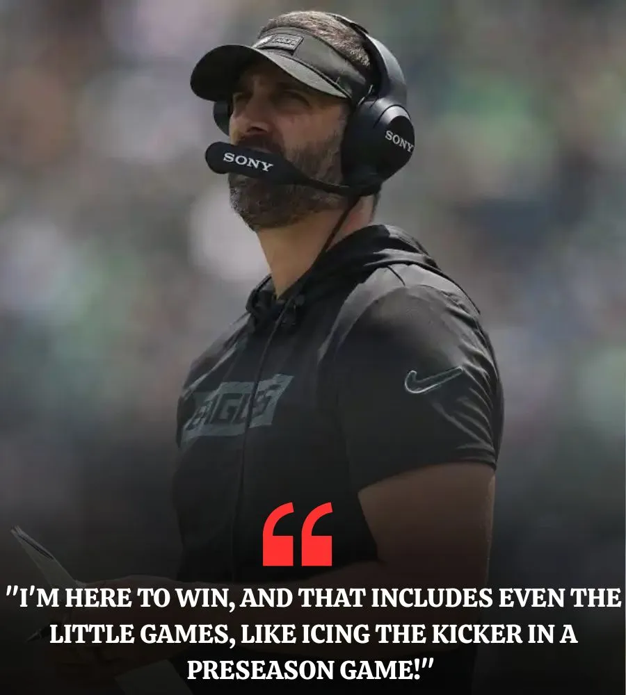 Nick Sirianni Goes Viral for Hilarious Move During Eagles Preseason Clash vs. Browns