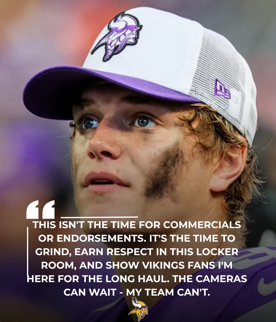 Minnesota Vikings' JJ McCarthy Shocks NFL by Turning Down Big Endorsement Deal — Chooses Team Over Spotlight