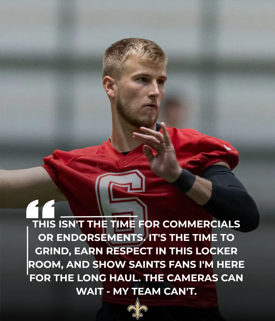 New Orleans Saints' Tyler Shough Shocks NFL by Turning Down Big Endorsement Deal — Chooses Team Over Spotlight