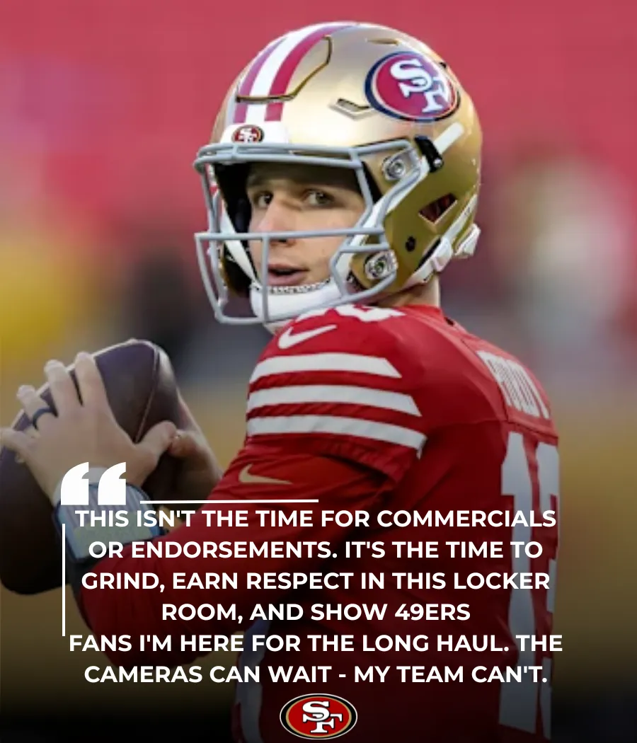 San Francisco 49ers' Brock Purdy Shocks NFL by Turning Down Big Endorsement Deal — Chooses Team Over Spotlight