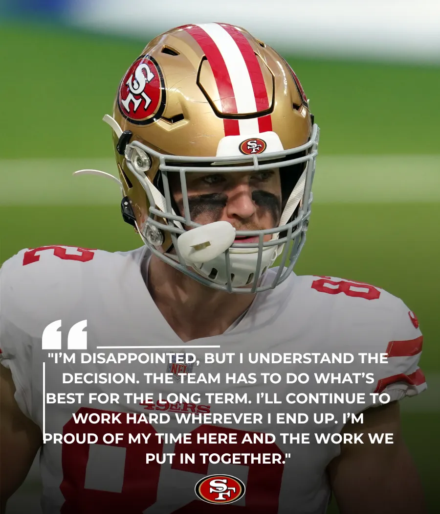 49ers Release Veteran TE to Clear Space for Offensive Lineman