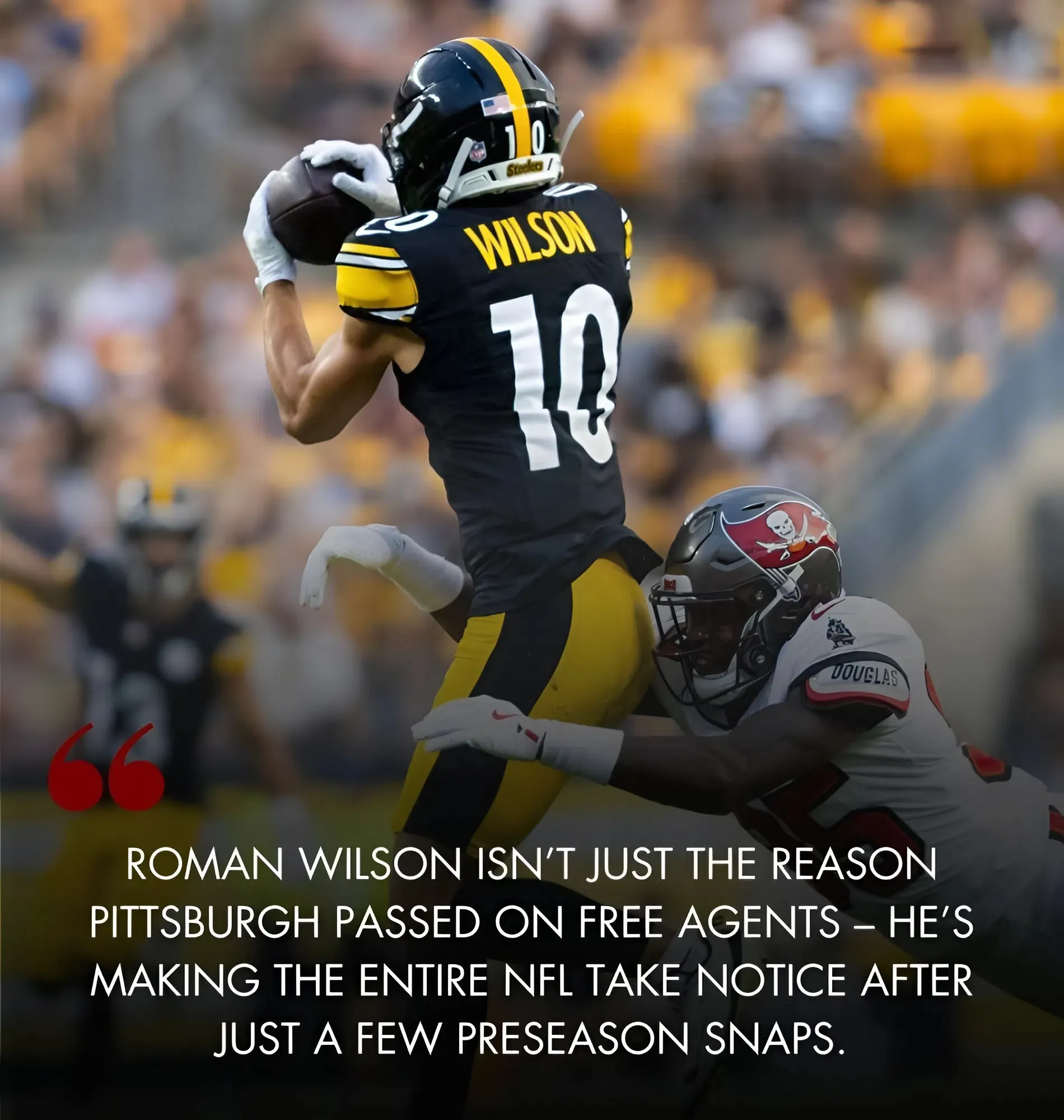 Insider reveals why Steelers haven’t added another playmaker: ‘High on Roman Wilson’