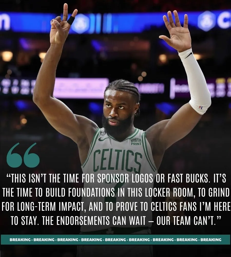 Jaylen Brown Turns Down Millions in Endorsements to Build His Own Legacy With Celtics