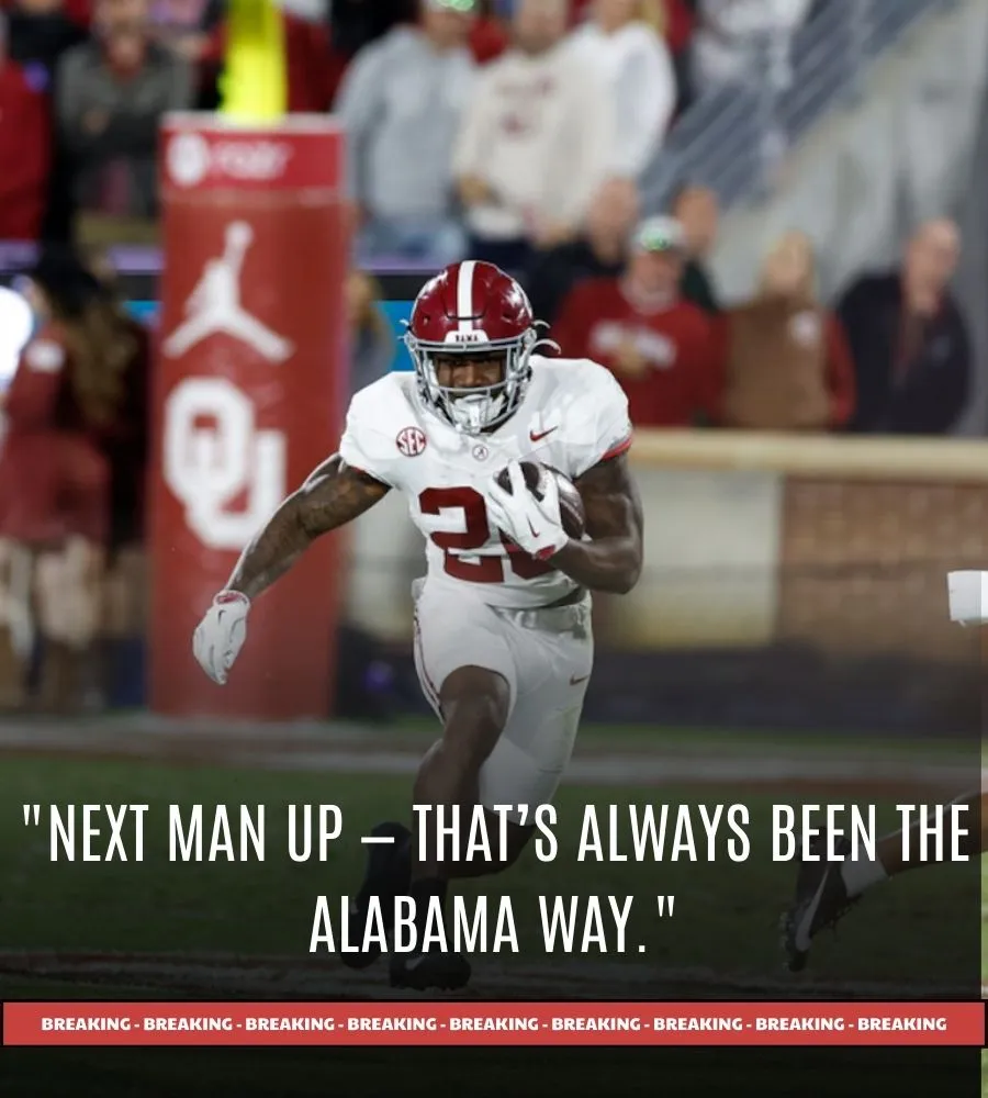 Who will Alabama rely on at running back after Jam Miller injury?