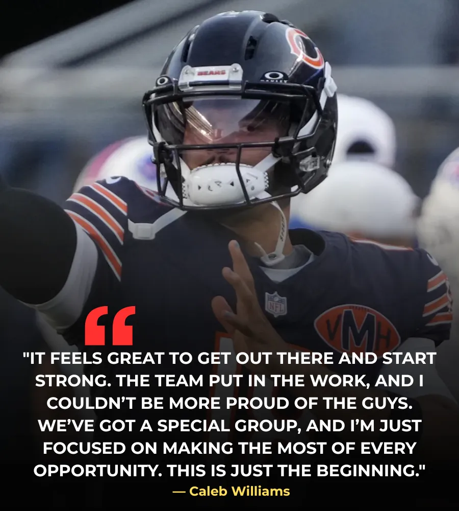 Caleb Williams torches Buffalo Bills on first drive of 2025 preseason