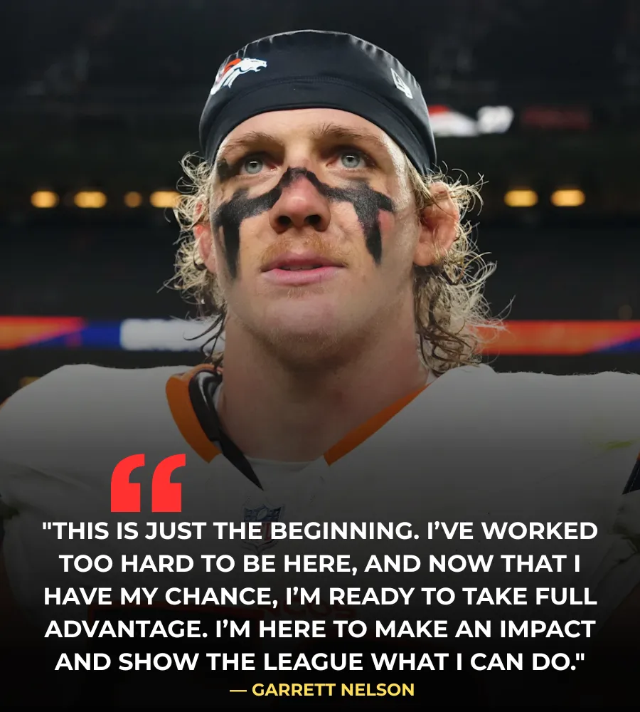 Garrett Nelson Flashes Edge Disruption in Broncos’ Week 2 Preseason Matchup