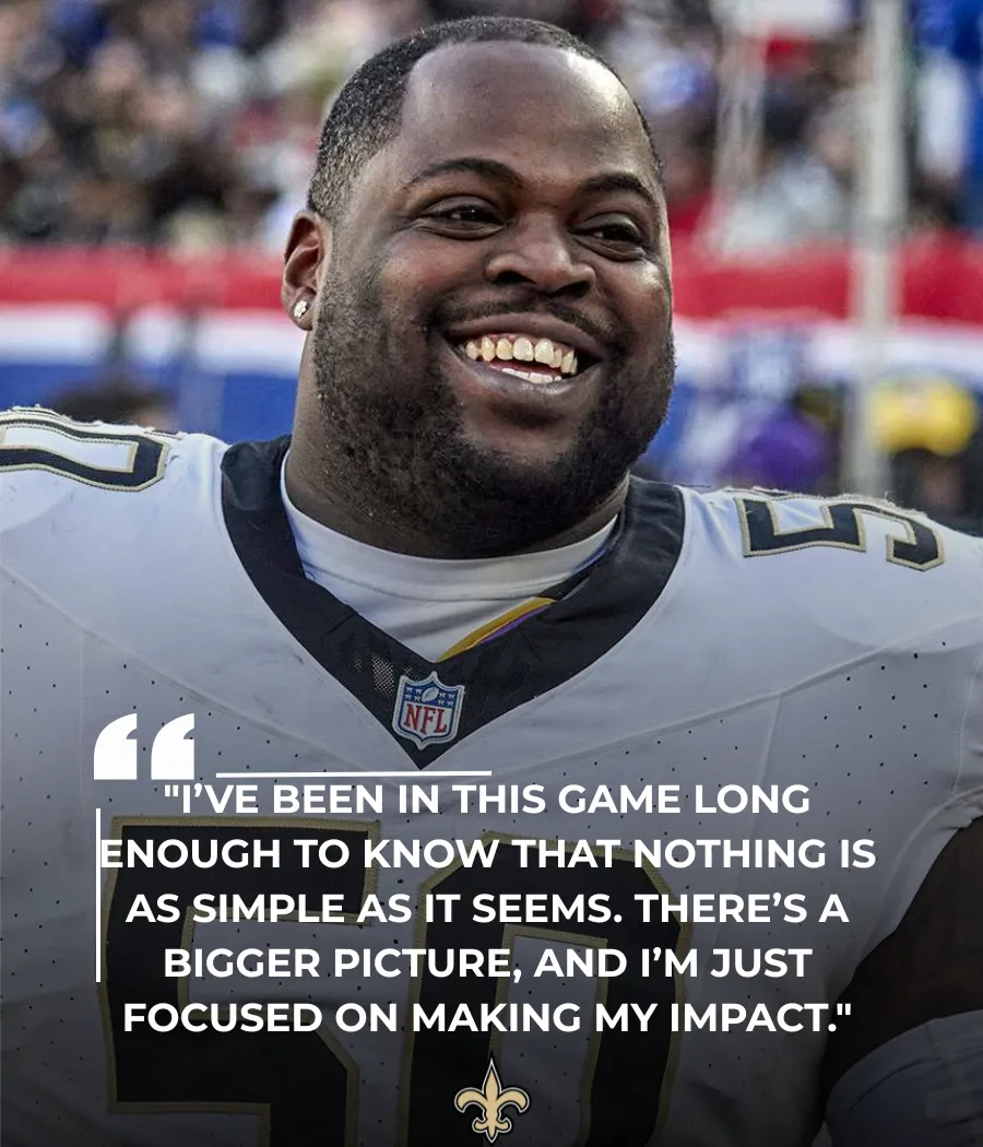 Khalen Saunders Makes Waves After Suspicion Arises Over Saints’ Recent Trade Move