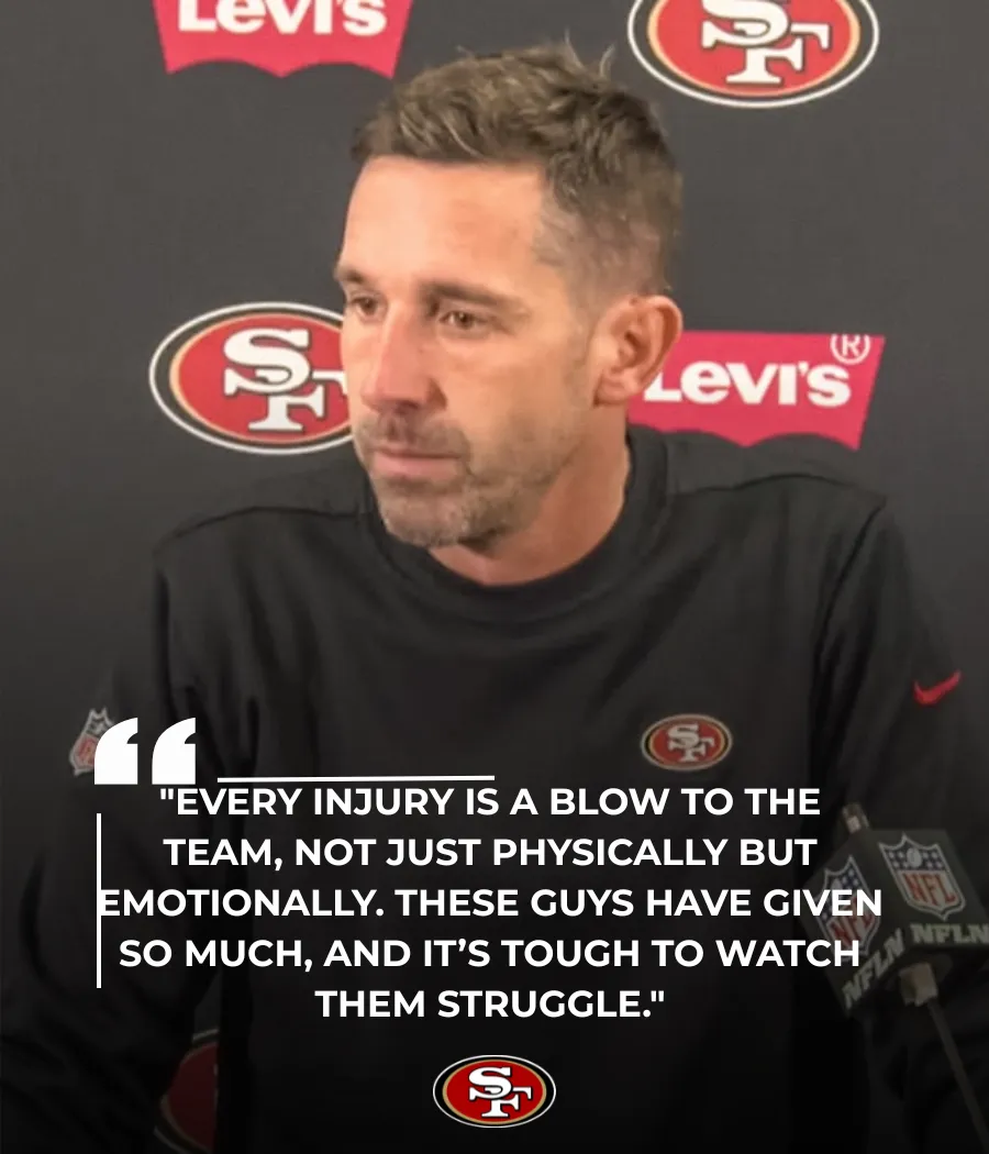 49ers Head Coach Feels the Strain as Veteran Players Succumb to Injuries This Season