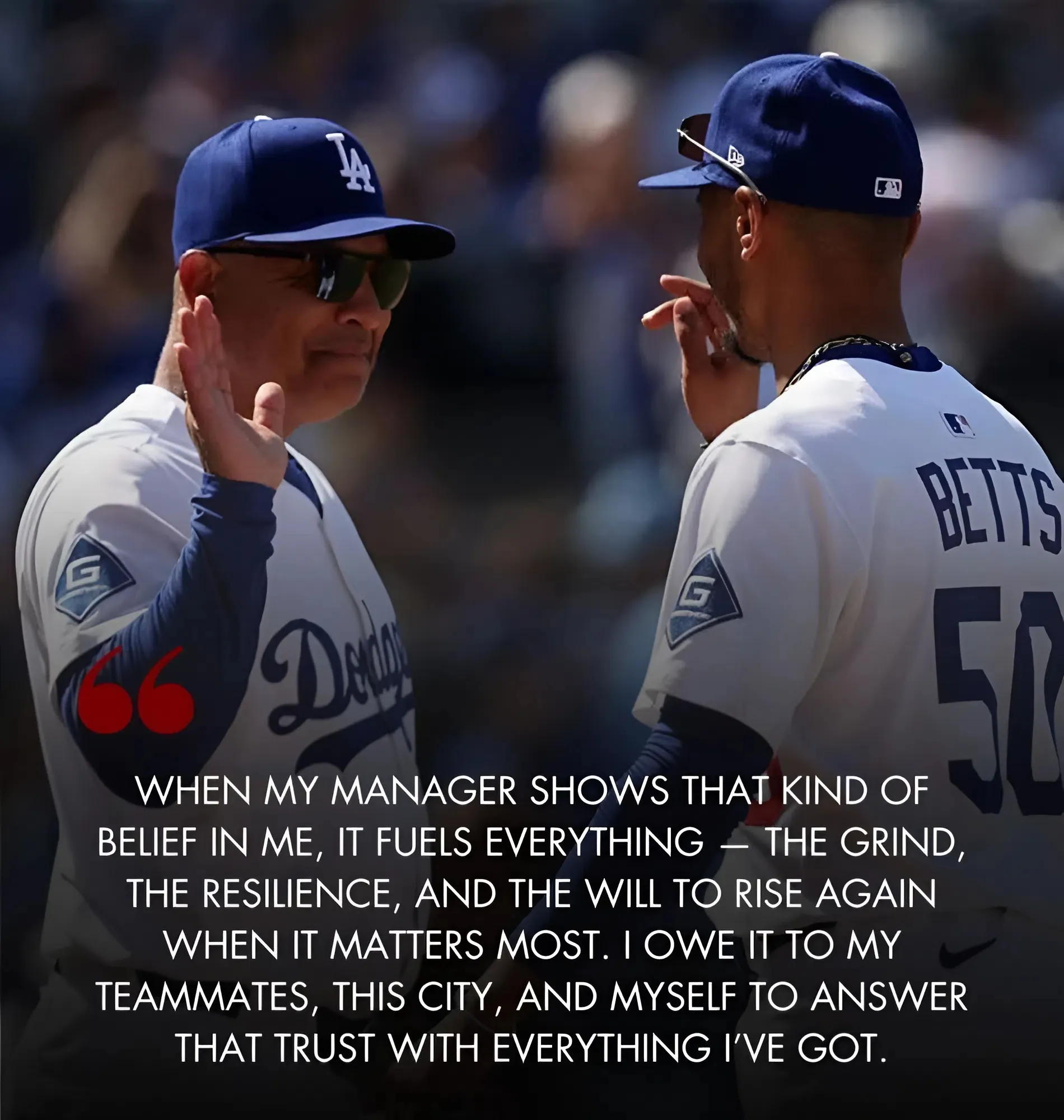 Dodgers manager Dave Roberts reveals ‘indefinite’ message to Mookie Betts