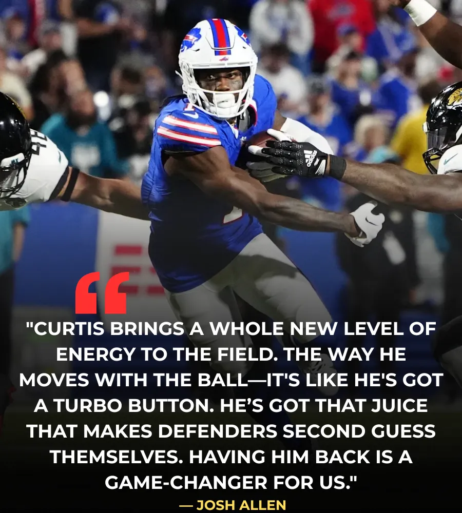 Josh Allen: 'Curtis Samuel Brings the Juice' — Bills' Versatile WR Shines in Return to Practice