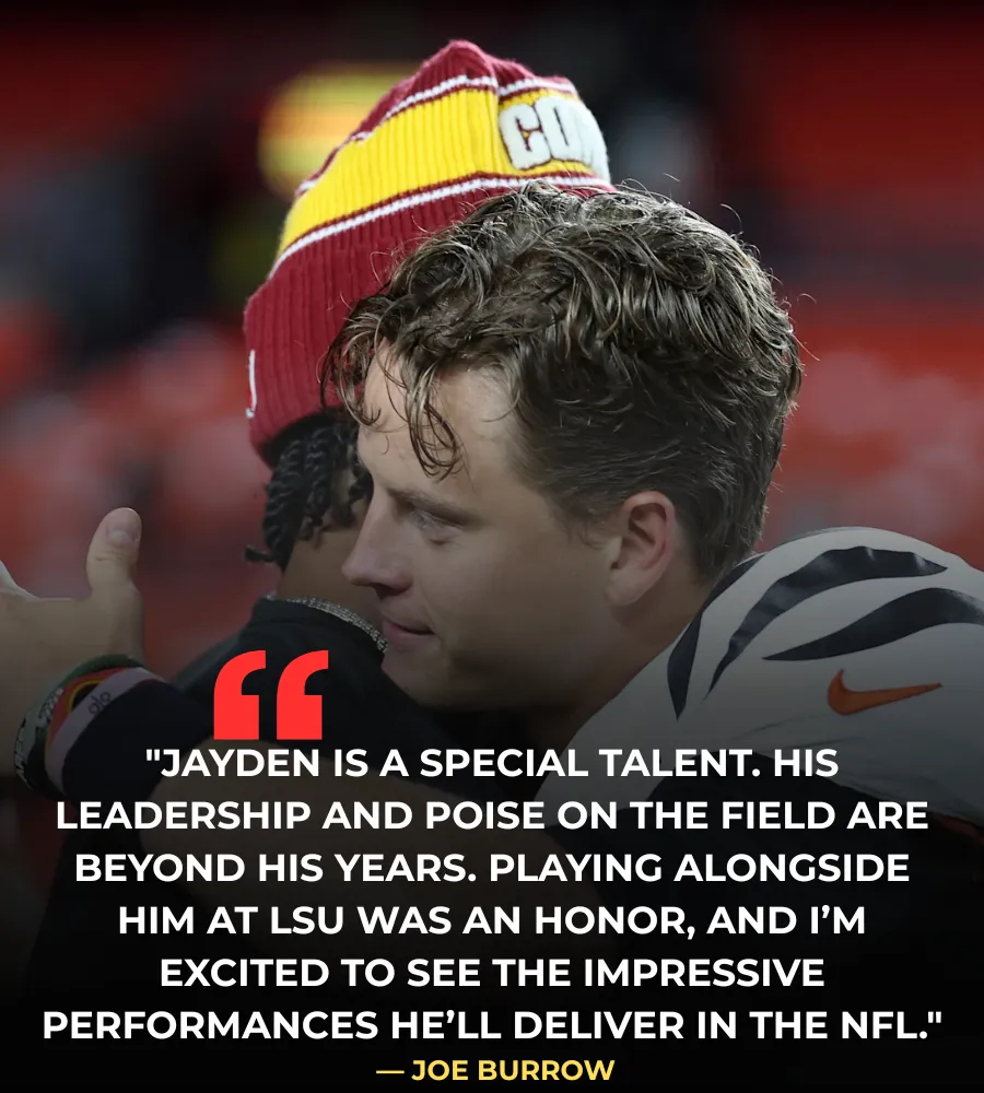 Joe Burrow, Jayden Daniels Shared Special Moment After Bengals-Commanders Game