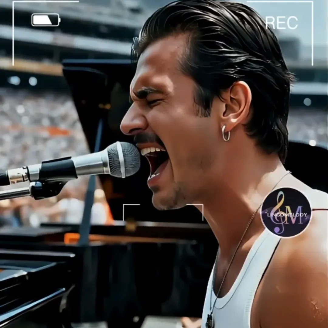 Charismatic Man Elevates Stadium Atmosphere with Deep Voice in ‘Bohemian Rhapsody (1985)’