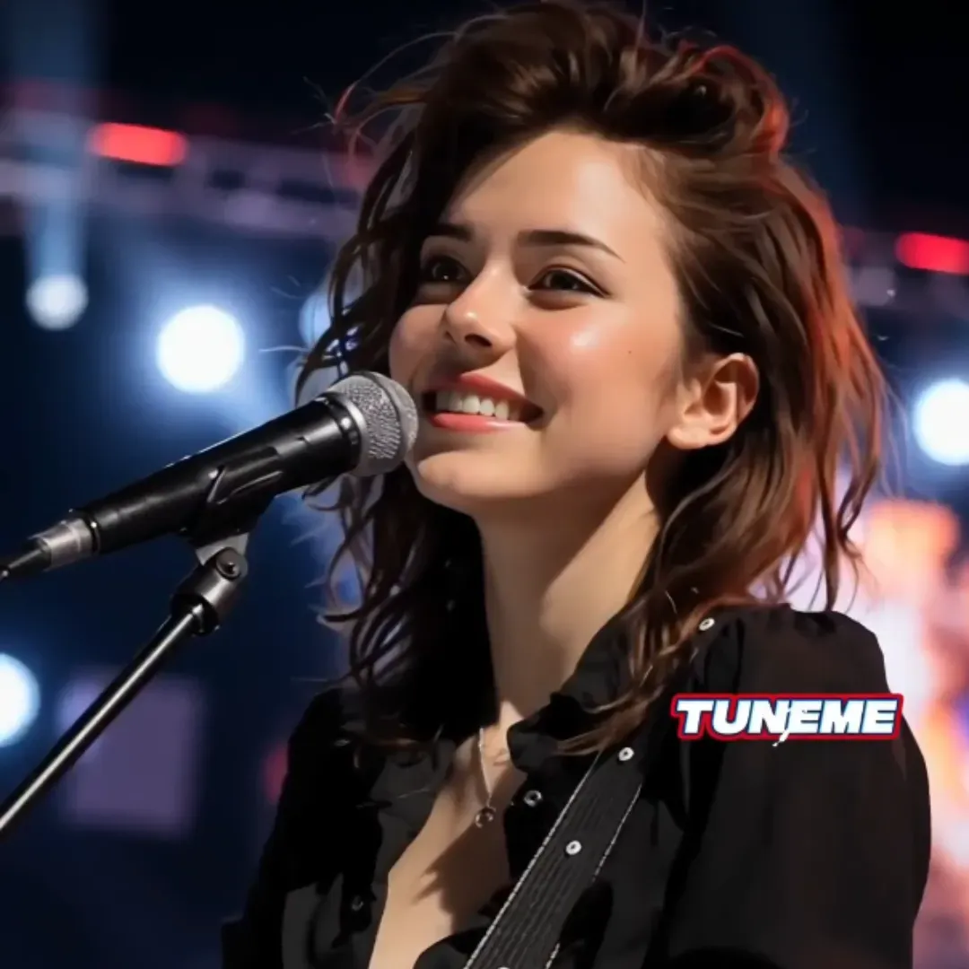 Under the Spotlight Her Passionate Performance Captivates All with Sweet Melodies and a Shining Soul