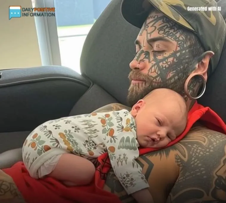 24-Year-Old Dad Covered in Tattoos Removes Them for His Daughter — You Won’t Believe His Look Today