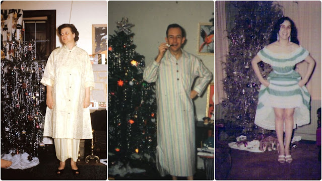 48 Vintage Snaps Capture People Posing With Christmas Trees in the 1950s_Nostalgic USA Reminiscence